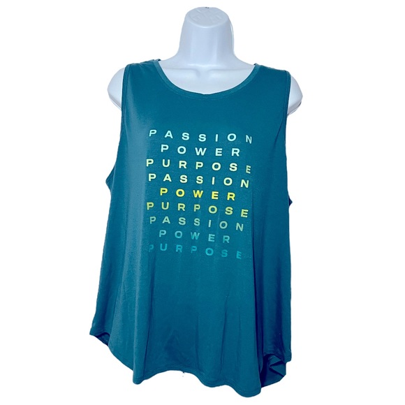 Xersion Teal Exercise Tank Top - Size 0X - Picture 5 of 6
